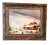Winter Snow Scene Oil on Board Ice Skaters For Sale