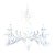 Late 20th Century Coastal White Pineapple Chandelier For Sale