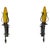 Outdoor Sconces in Amber Glass and Wrought Iron, 1960, Set of 2 For Sale - Image 9 of 9