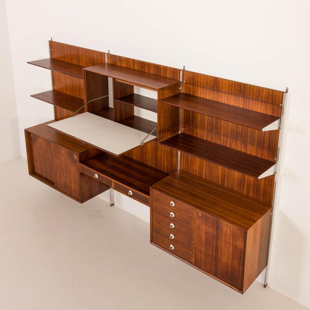 Mid-Century Modern Italian Wall Unit by George Coslin for 3V Arredamenti, 1960s For Sale - Image 10 of 18