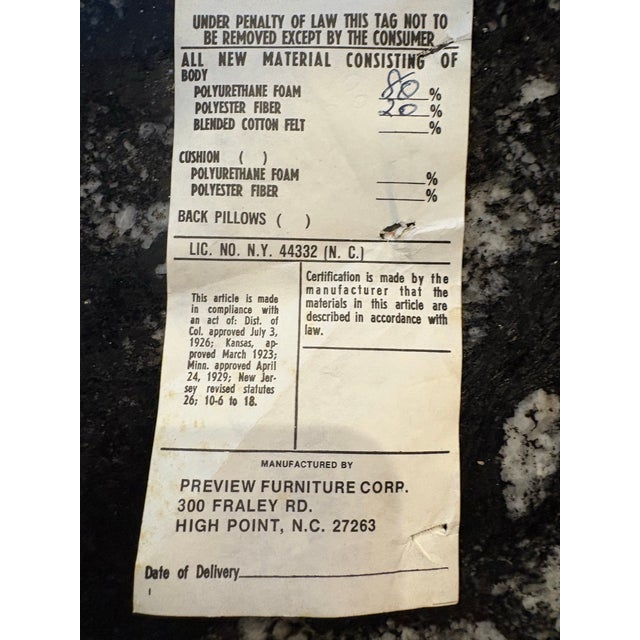 Vintage Set of 6 Lucite Arm Dining Chairs by Preview Newly Upholstered Coastal For Sale - Image 11 of 12