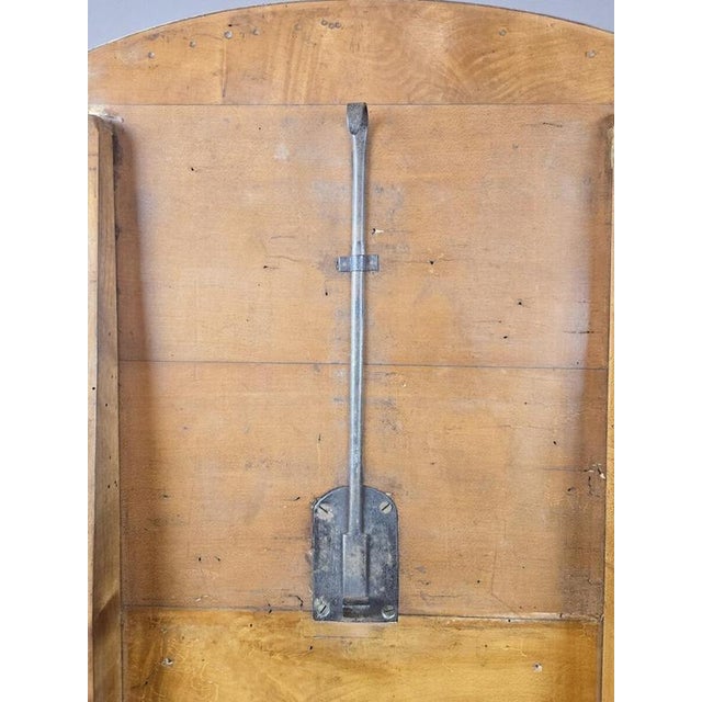 Biedermeier Pedestal Table with Folding Top in Burr Walnut, 19th Century For Sale - Image 9 of 10