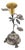 Silver Toothpick Holder with Golden Chalice For Sale