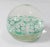 Mid-Century Italian Murano Art Glass Green Millefiori Paperweight For Sale - Image 4 of 8
