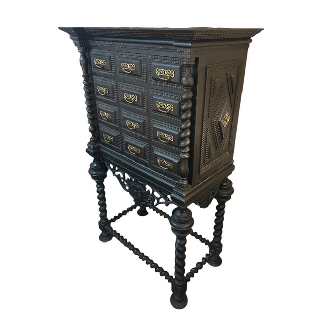 Wood 19th Century Portuguese Wooden Cabinet For Sale - Image 7 of 7
