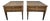 Henredon Walnut Square Side Tables Banded Tops For Sale