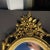 French Provincial Mid Century Gold Syroco Composite Mirror For Sale - Image 3 of 7
