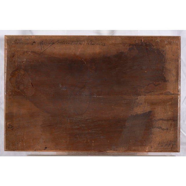 Unknown, Spring Landscape with Poplar Trees, 1800s, Oil on Panel For Sale - Image 11 of 18