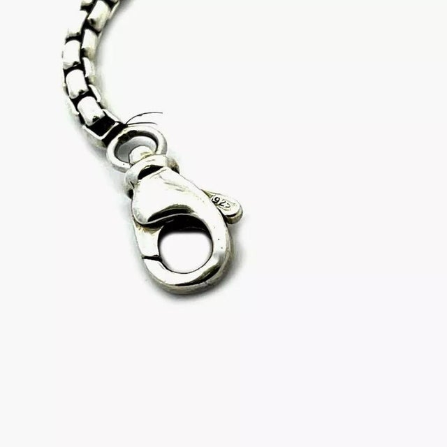 David Yurman Long Chain Sterling Silver 2.5mm Box Link 20" For Sale In Miami - Image 6 of 6