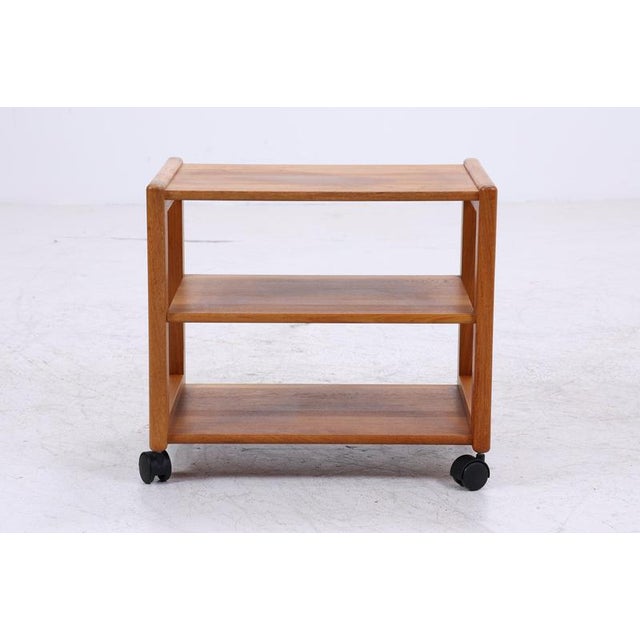 Vintage Serving Trolley in Teak For Sale - Image 3 of 12
