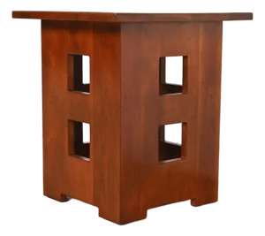 Stickley Mission Arts & Crafts Cherry Wood Limbert Cutout Tabouret Table
