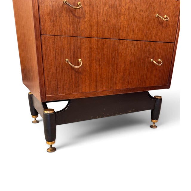 Brown Tola Tall Boy Chest of Drawers in Mahogany by Victor Wilkinson for G-Plan, 1966 For Sale - Image 8 of 11