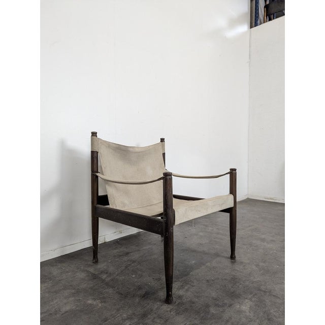 Danish Safari Armchairs by Erik Worts for Niels Eilersen, Set of 2, in Very Good conditions.