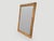 Mid-Century Modern Andrianna Shamaris Minimalist Hand Carved Teak Wood Mirror For Sale - Image 3 of 5