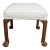 Empire Style Mahogany Claw Foot Ottoman For Sale