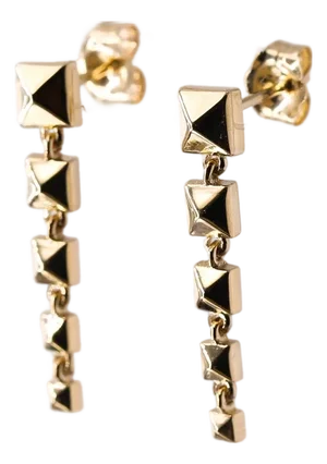Dangle Stud Earrings by Anjalé, A Pair