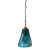 Art Glass Aqua Blue Pendant Light For Sale