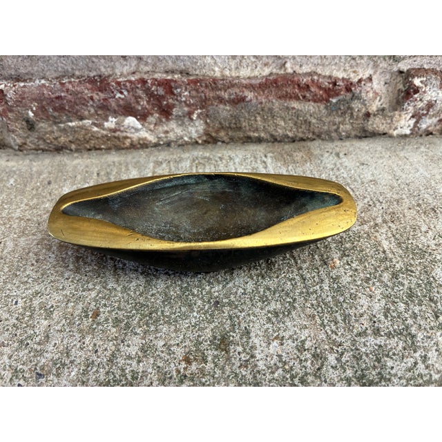 Vintage Solid Bronze Ring Dish For Sale - Image 4 of 11