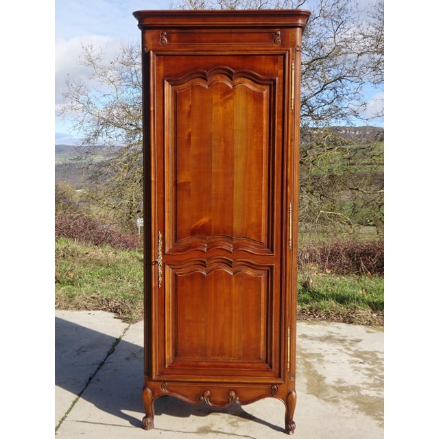 Louis XV Style Cherrywood Bonnetière, 1980s For Sale - Image 3 of 18