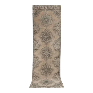 1960s Anatolian Turkish Hand-Knotted Runner 3'7' X 12'5''