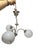 1970s Art Deco Glass and Brass Chandelier, Poland, 1970s For Sale - Image 5 of 12