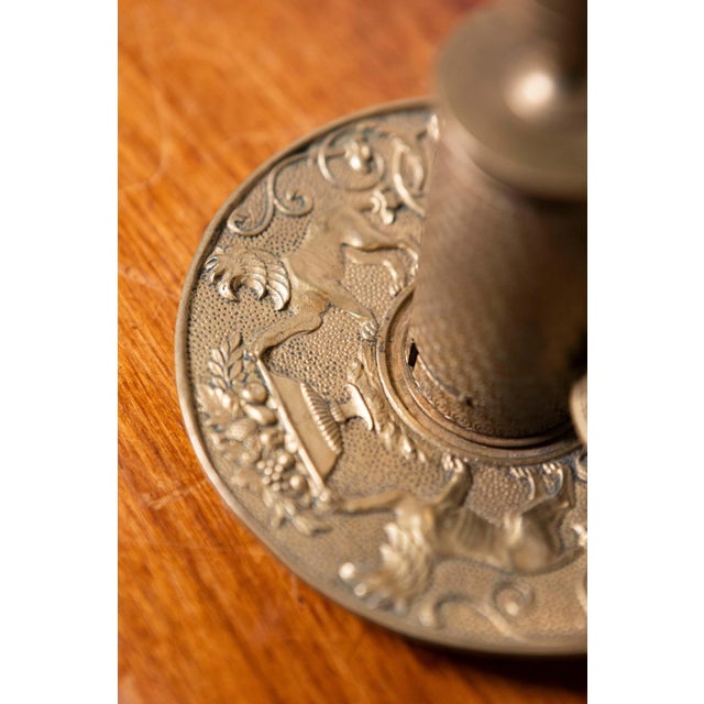 Brass 19th Century French Candlestick For Sale - Image 8 of 9