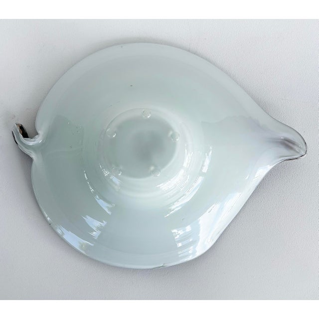 Mid 20th Century Murano Glass Hand-Blown Gold Infused Leaf-Form Tray or Ashtray For Sale - Image 11 of 11