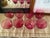 1950s Set of 8 Borgfeldt Lisa Cranberry Optic Wine Glasses For Sale In Greenville, SC - Image 6 of 7
