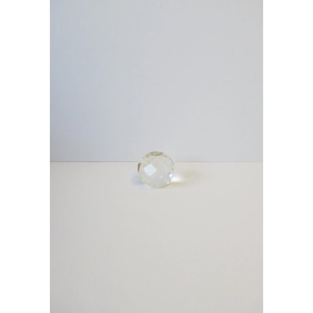 Glass Crystal Geometric Honeycomb Paperweight or Decorative Object For Sale - Image 7 of 13