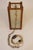 1950s Mid Century Modern Fiberglass Walnut Brass Lantern Hanging Swag Lamp For Sale - Image 10 of 11