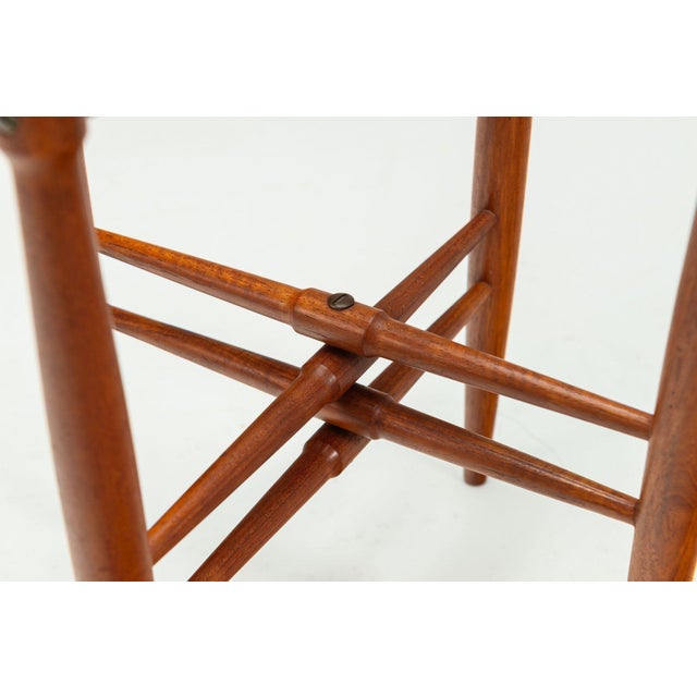 Gold Side Table in Teak by Poul Hundevad for Vamdrup Stolefabrik, Denmark, 1960s For Sale - Image 8 of 11