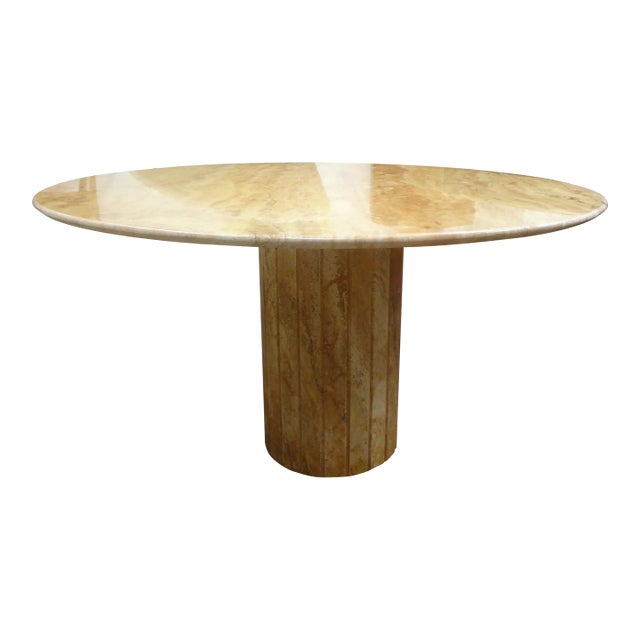1980s Post Modern Italian Marble Center Table For Sale