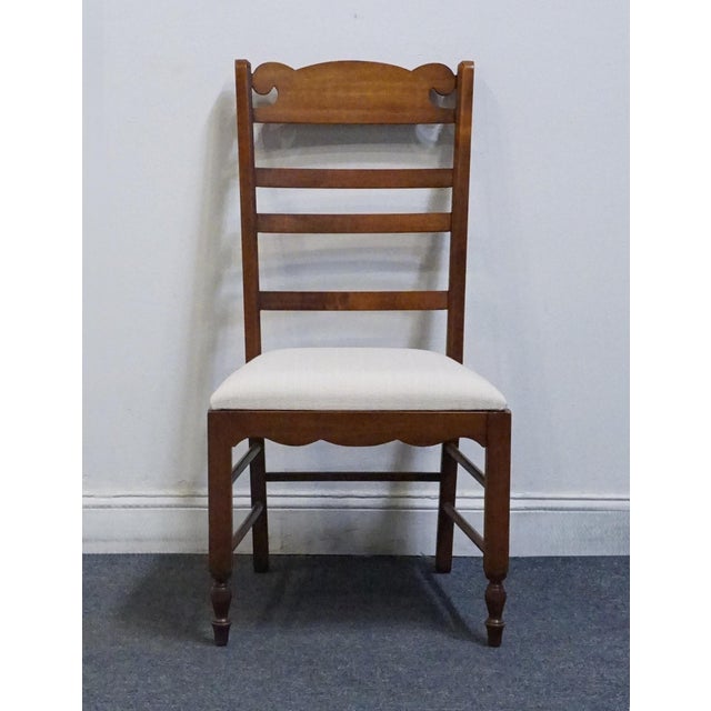 French Country Pennsylvania House Early American Country Style Ladderback Dining Side Chair For Sale - Image 3 of 10