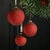 Contemporary Metallic Matte Red Ball Ornaments, Set of 6, 4" For Sale - Image 3 of 3