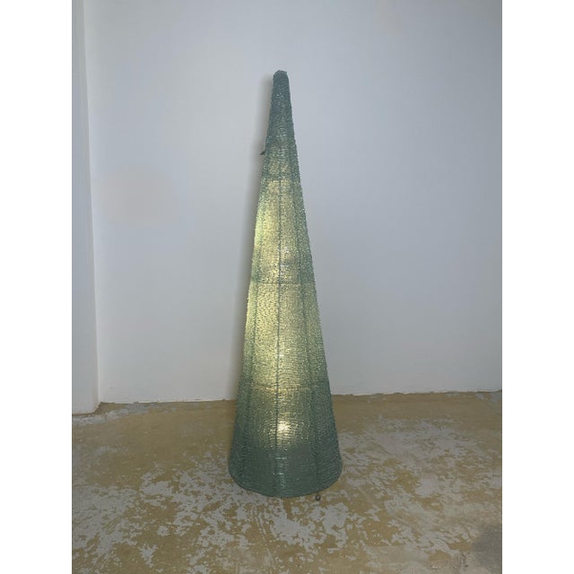 Pyramidal Glass Floor Lamp by Eric Debras, France, 1970s For Sale - Image 10 of 10