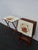 Scheibe Mid Century Folding Wooden Tv Trays Floral Top 4pc Set With Stand 6896 For Sale - Image 9 of 18