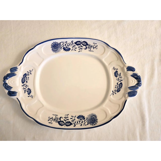 White Vintage Blue and White Soup Tureen With Underplate- 2 Pieces For Sale - Image 8 of 12