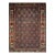 Antique Persian Senneh Area Rug, Hand-Knotted Wool, Herati Pattern & Gol Farang Border, Navy & Light Blue, 4x5 For Sale