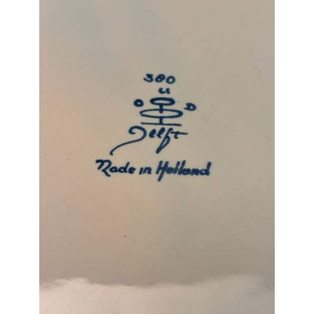 Vintage Delft Blue and White Ginger Jar With Lid For Sale - Image 9 of 11