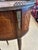 Marquetry French 19th Century Inlaid Oval Side Table or Nightstand For Sale - Image 11 of 14