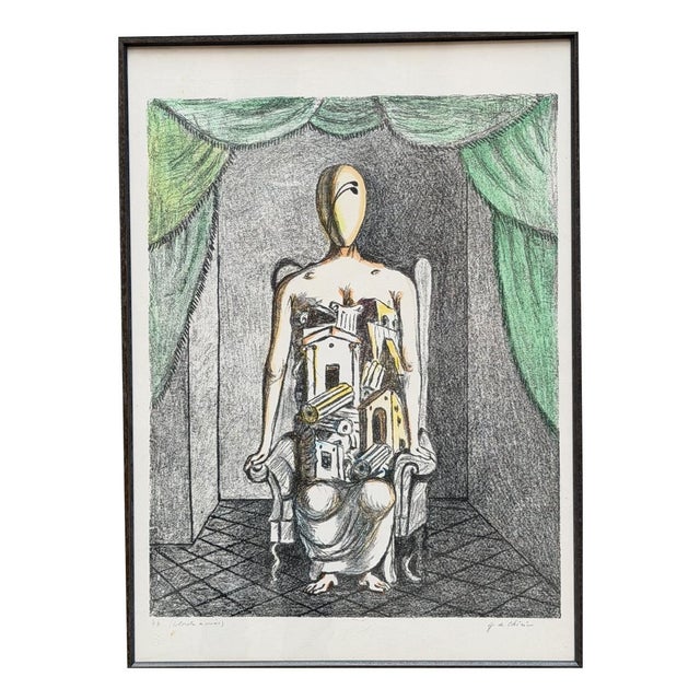 De Chirico, Artist's Proof of the Thinker, Lithograph For Sale - Image 9 of 9