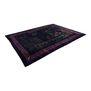 Antique Chinese Art Deco Nichols Hand-Knotted Room Size Wool Rug, Circa 1920s