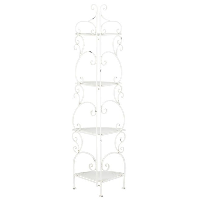 Turuca 4 Tier Corner Shelf - Antique White For Sale In Philadelphia - Image 6 of 10