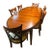 Harden Furniture Solid Cherry, Old Tavern China Cabinet/Hutch and Dining Table — Model 1884-2 — Dining Table and Chairs For Sale
