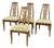 American of Martinsville Mid 20th Century Sculpted Spindle-Back Dining Chairs, Set of Four For Sale