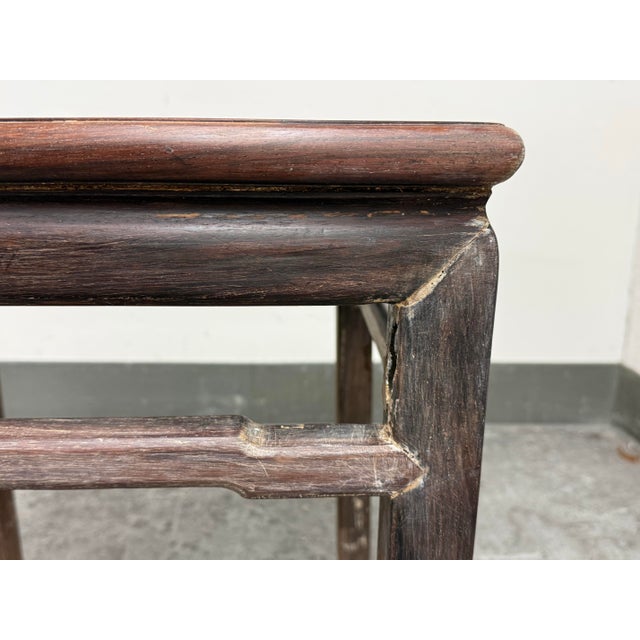 Wood Vintage Asian Rosewood Side Tables, Pair For Sale - Image 7 of 12