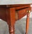 Great little 19th Century American cherry one drawer stand with turned legs, feet and 2 board top