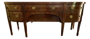 Antique George III Mahogany Bow Front Sideboard