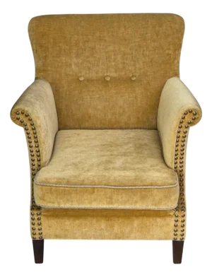 Danish Armchair in Honey Velour, 1960s