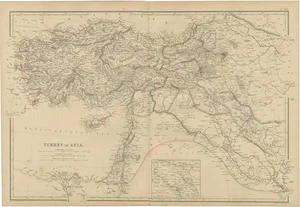 Map of Turkey in Asia with Mosul Environs and Assyrian Ruins Inset, 1859